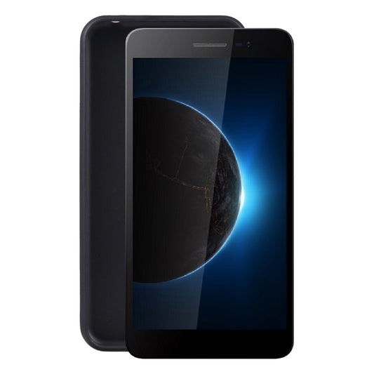 Black TPU phone case for Tecno W4, raised bezel protection