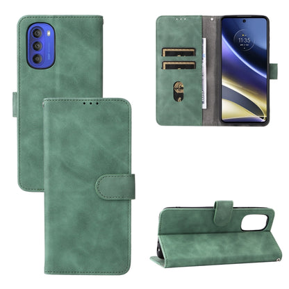 Green magnetic flip leather phone case with folio cover and magnetic closure