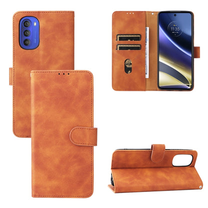 Brown leather magnetic flip phone case with card slots and kickstand