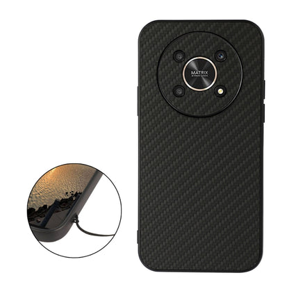 Black carbon fiber texture shockproof phone case for Honor X30/X40 GT