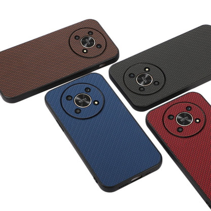 Assorted carbon fiber texture shockproof phone cases (blue, black, brown, red) Honor X30/X40 GT