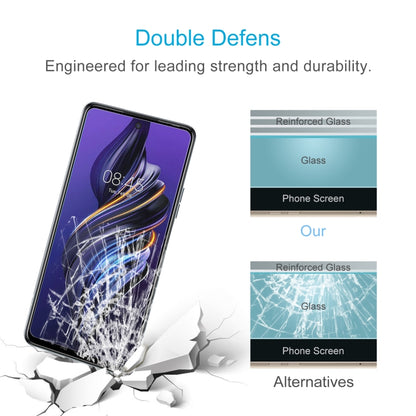 Tempered glass screen protector film with reinforced glass durability