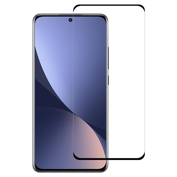 Curved tempered glass screen protector film for Xiaomi 12X/12, full front coverage