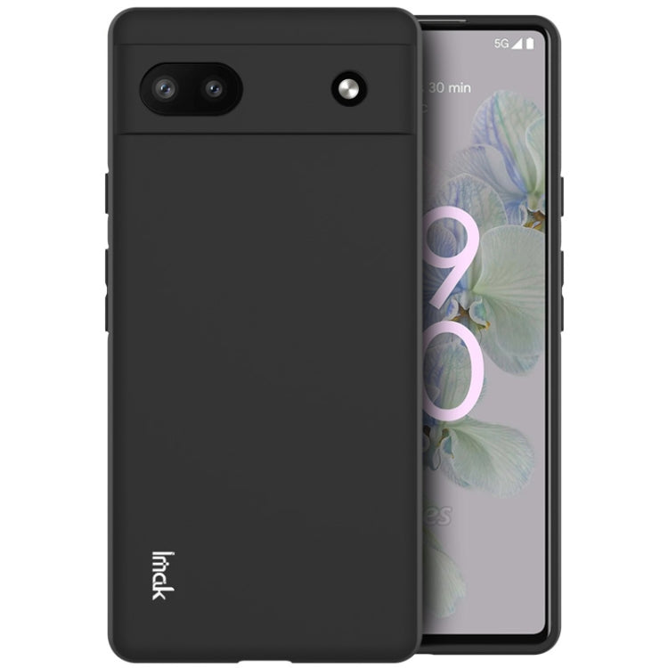 Black frosted TPU phone case with circular ring, back camera cutouts, front display