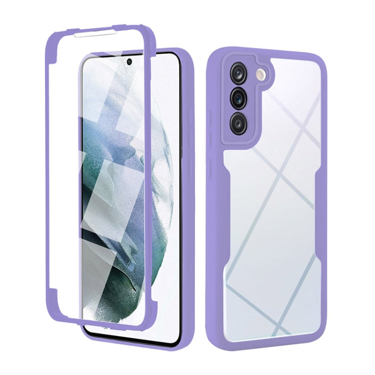 Lavender acrylic and TPU shockproof phone case with camera cutout