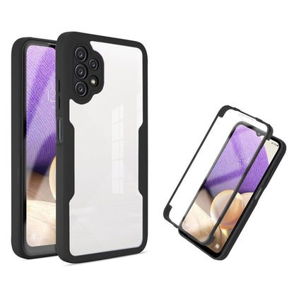 Black and white shockproof phone case with camera cutouts and full-coverage fit