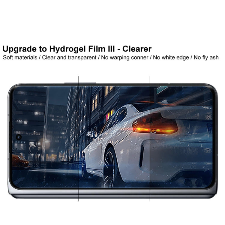 Clear hydrogel screen protector film for OPPO Find N, covers front and edges