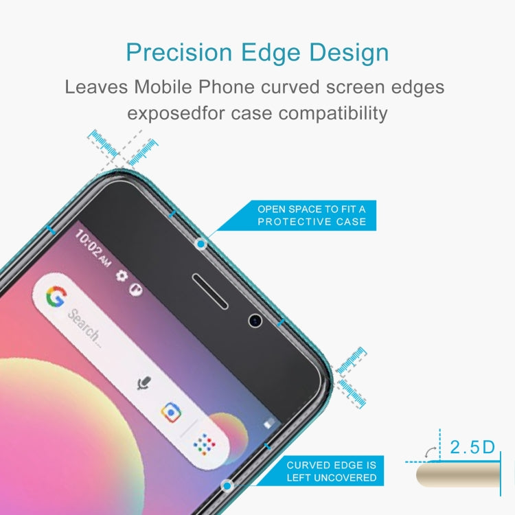 2.5D curved edge tempered glass screen protector for improved case compatibility