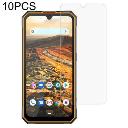 Tempered glass screen protector set for a rugged smartphone front, 2.5D curved edges