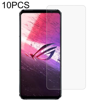 Tempered glass screen protector set for smartphone front with clear tempered glass panel