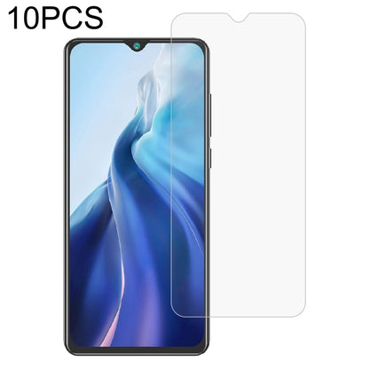 10-pack 2.5D tempered glass screen protectors on smartphone screen for coverage
