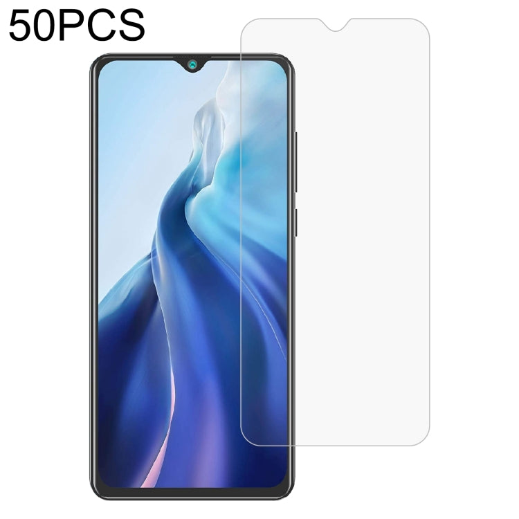 50PCS tempered glass screen protectors with curved edges