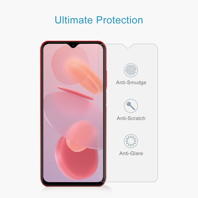 Tempered glass screen protector film with anti-smudge, anti-scratch, anti-glare
