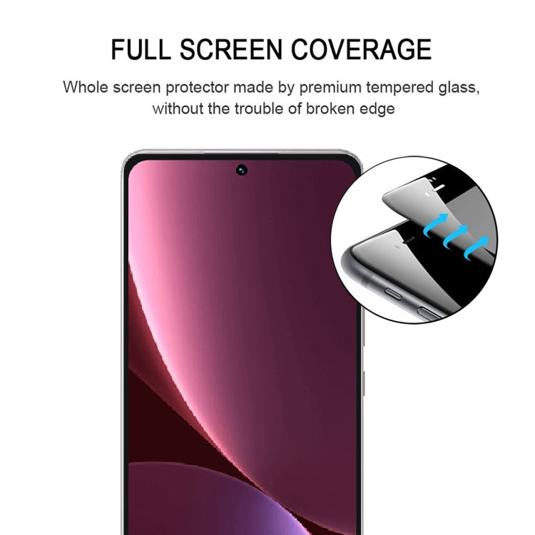 Full screen tempered glass protector with curved edge fit for smartphone display