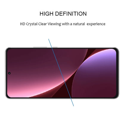 HD tempered glass screen protector for clear viewing on a smartphone display