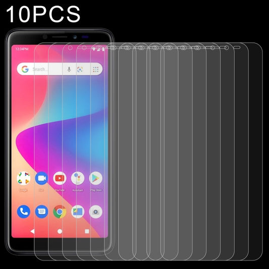 10-pack 2.5D tempered glass screen protectors, clear, multiple fit layers