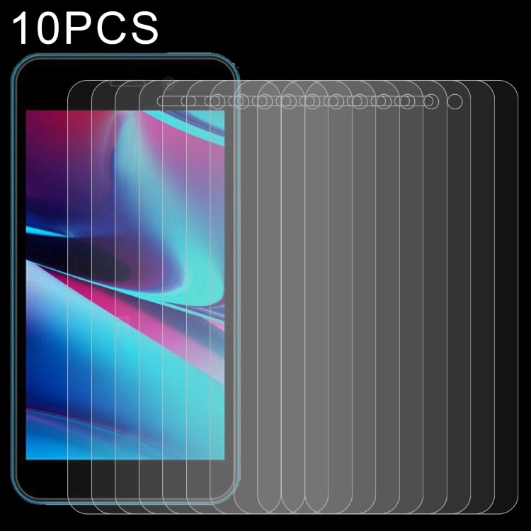 10-pack clear 2.5D tempered glass screen protectors for smartphone screen