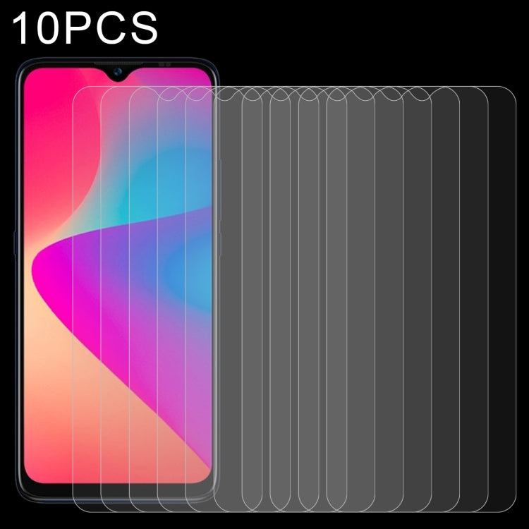 10-pack tempered glass screen protectors, clear curved 2.5D fit for smartphone