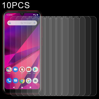 Clear tempered glass screen protectors, 10-pack; phone front with 2.5D fit