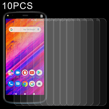 Clear 2.5D tempered glass screen protectors, 10-pack; phone screen covered
