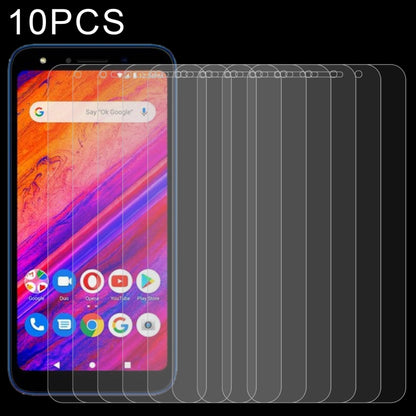 Clear tempered glass screen protectors, 10-pack with 2.5D rounded-edge design
