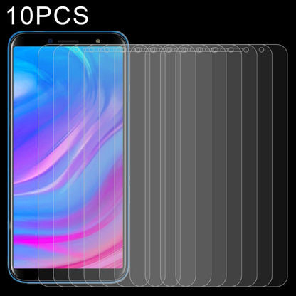Clear 2.5D tempered glass screen protectors, 10-pack; front phone and stack