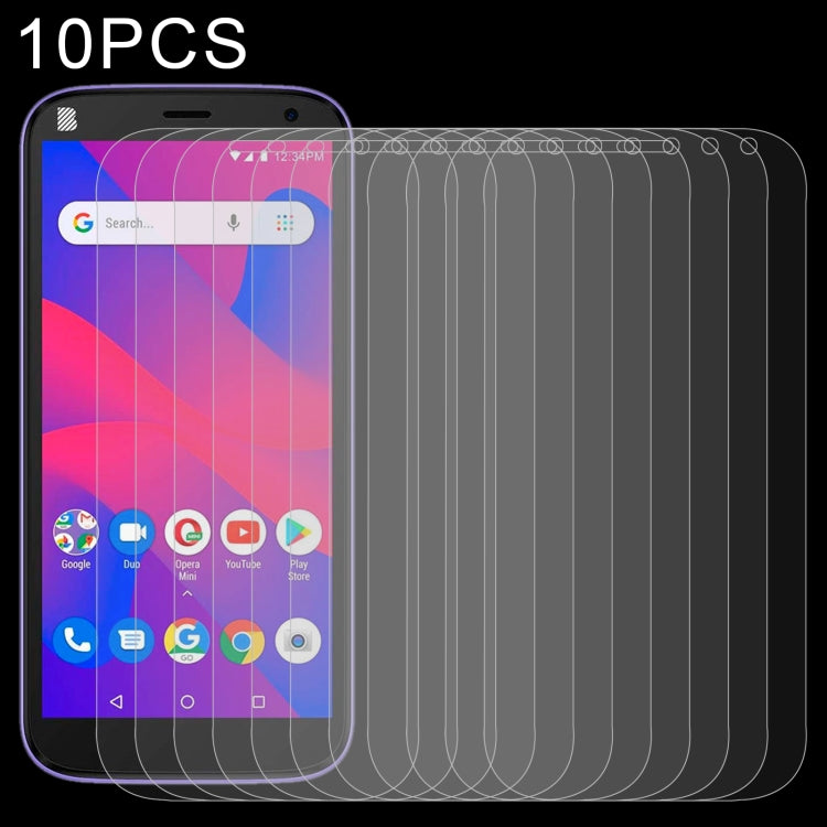 Clear 2.5D tempered glass screen protectors, 10-pack; phone screen protection set