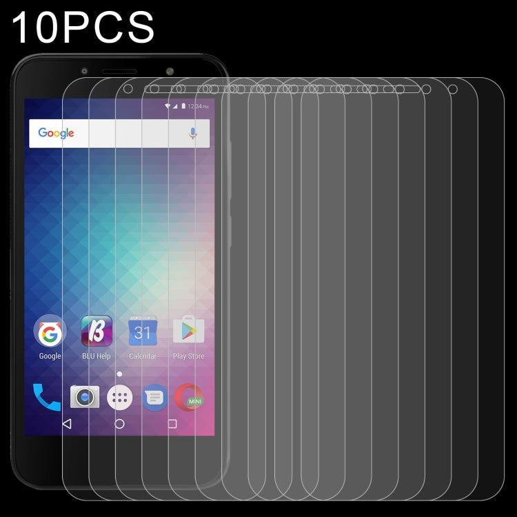 10-pack tempered glass screen protectors, clear 2.5D 9H film for phone display