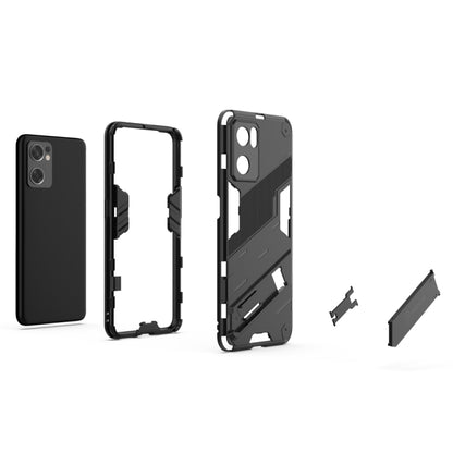 Rugged shockproof phone case kit, black, includes back shell and frame pieces