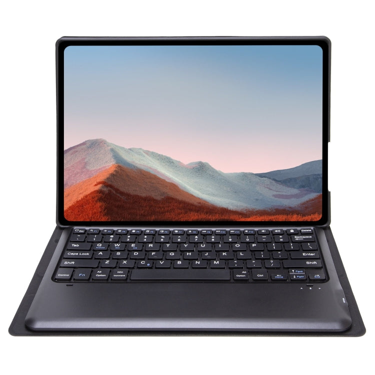 Bluetooth keyboard leather case in dark gray with landscape screen support