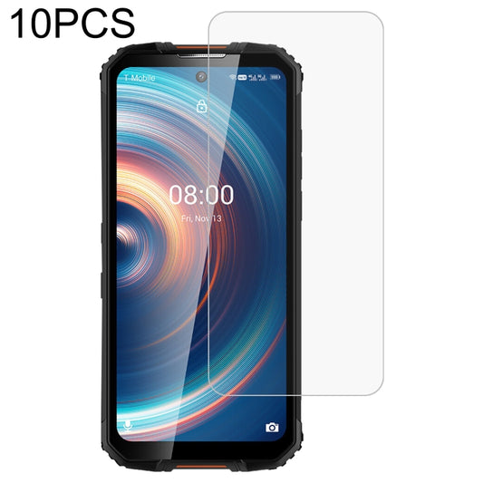 Tempered glass screen protector, 10-pack for smartphone displays with 2.5D rounded edges.