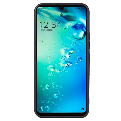 Pudding Black TPU phone case for Sharp Aquos Air/Aquos Zero6, centered front view