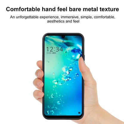 Pudding Black TPU phone case for Sharp Aquos Air/Aquos Zero6, held in hand