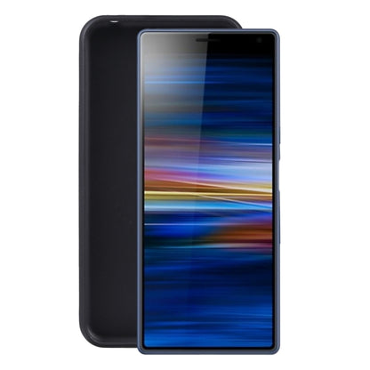 Dark TPU phone case with raised edges for screen protection