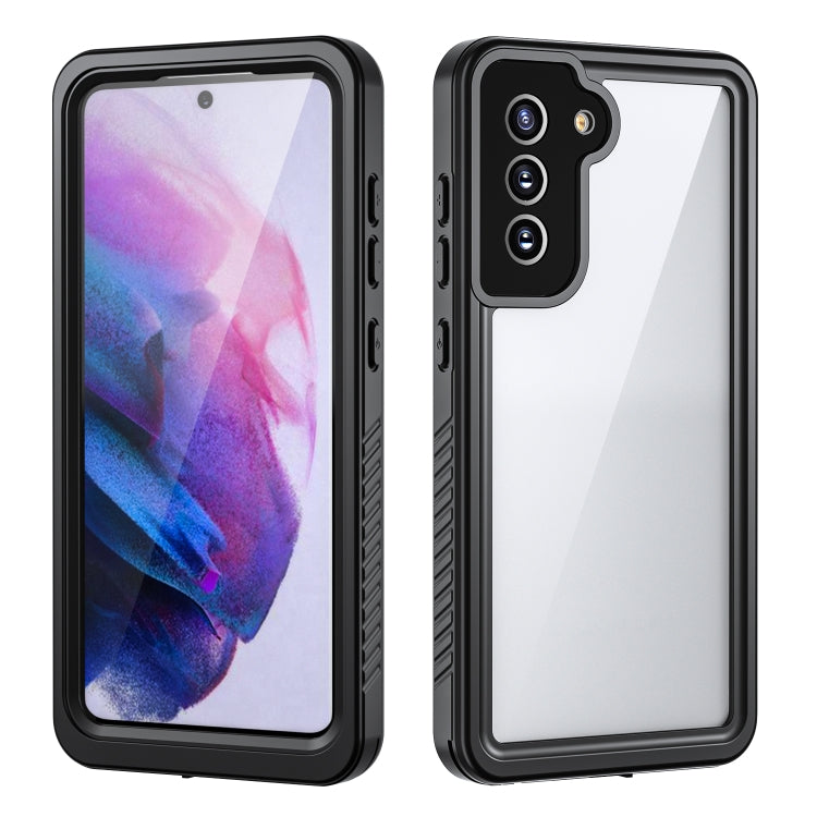 Black shockproof waterproof phone case with raised corners and triple camera cutout