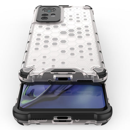White hex honeycomb shockproof phone case with front and back coverage