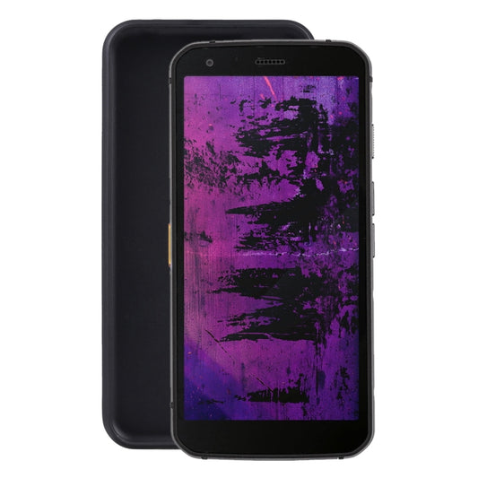 Black TPU phone case with raised edges and camera/port cutouts