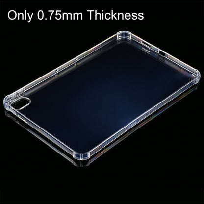 0.75mm clear TPU tablet case with slim raised corner frame