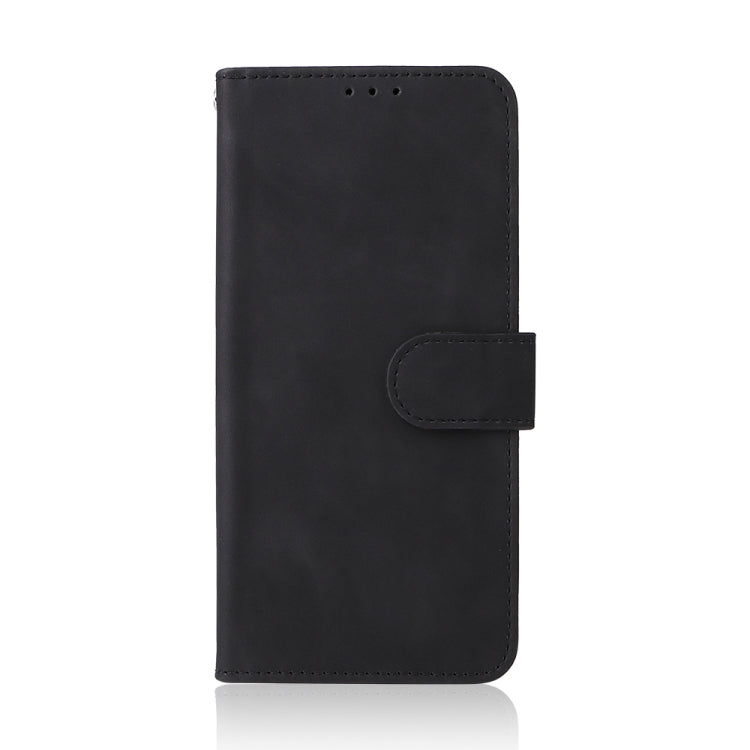 Black PU folio phone case with magnetic closure and front card-slot panel