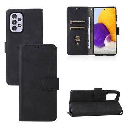 Black magnetic buckle PU leather phone case with card slots and folio stand