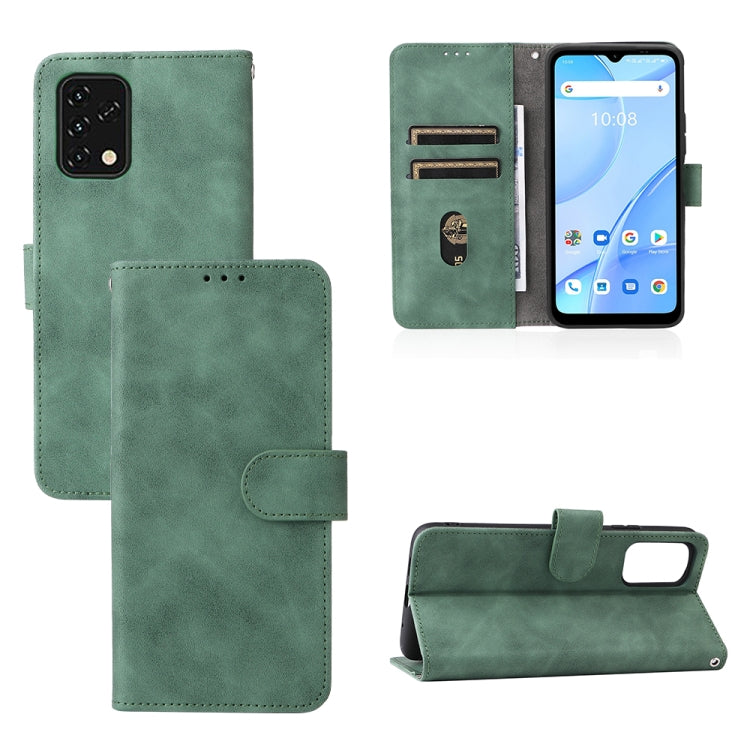 Green magnetic buckle PU leather phone case with card slots and folio stand