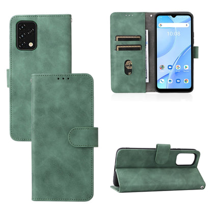 Green magnetic buckle PU leather phone case with card slots and folio stand