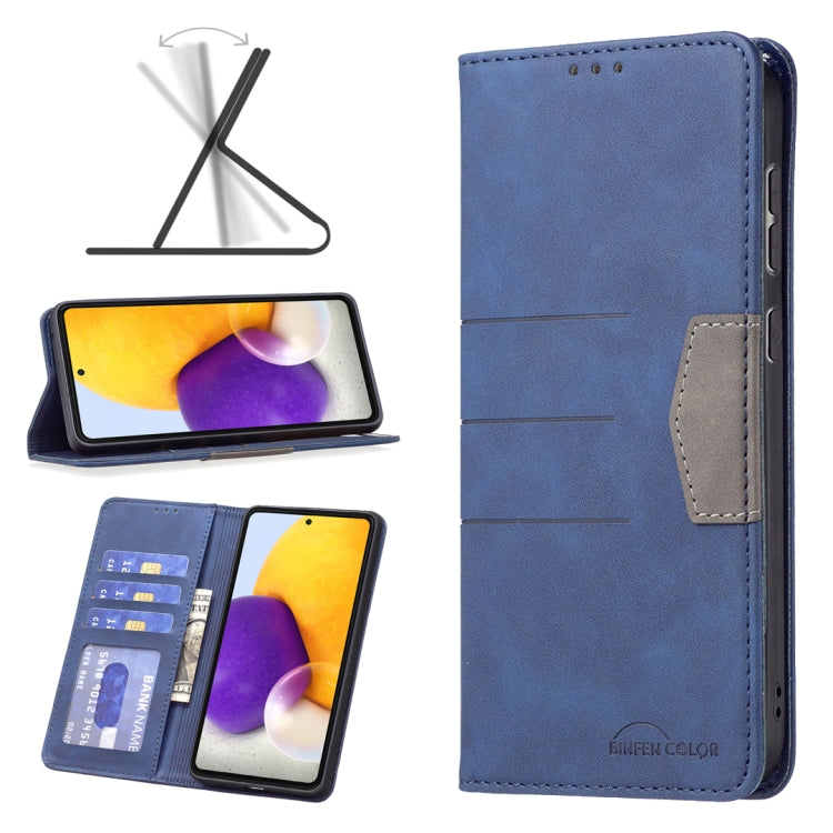 Blue leather folio phone case with card holder pocket and stand flip cover