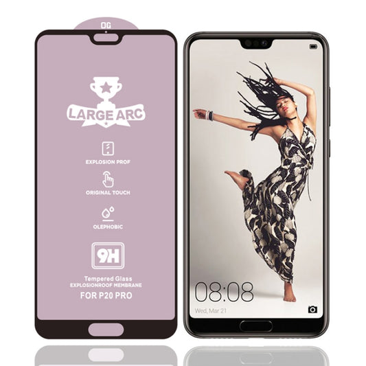 Tempered glass screen protector for smartphone, full-screen coverage with rounded edges