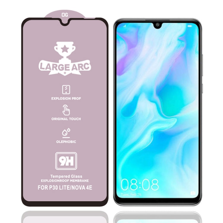 9H tempered glass screen protector with full-screen coverage, shown on phone front