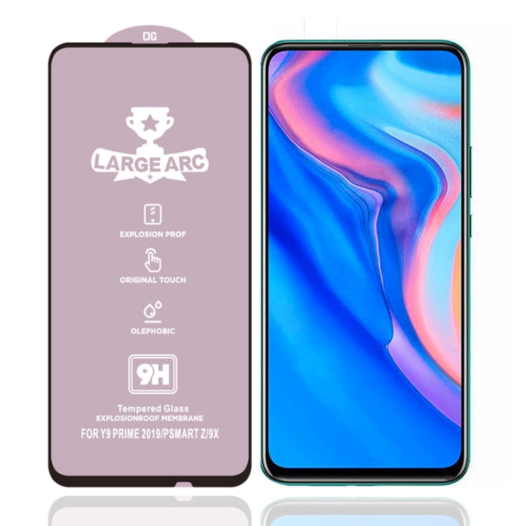 9H tempered glass screen protector with full-screen coverage, shown on phone front