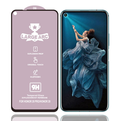 9H tempered glass screen protector with full-screen coverage, shown with phone dancer wallpaper