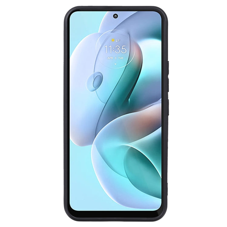 Black TPU phone case with raised edges, front view