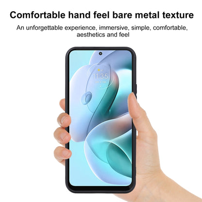 Black TPU phone case on smartphone, held in hands