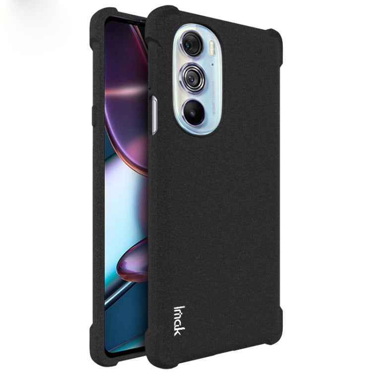 Shockproof TPU phone case, matte black, with camera cutout and raised screen edges